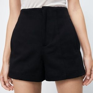 Zara black high waisted shorts